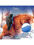 Pet Grooming Kit for Dog Cat Rabbit Fur 2 Sided Grooming Brush Bath Cleaning Glove De-Shedding De-Matting Pet Hair