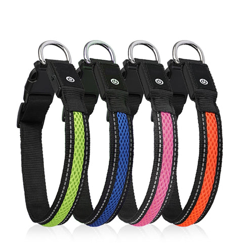 Night Safety LED Waterproof Dog Harness Collars