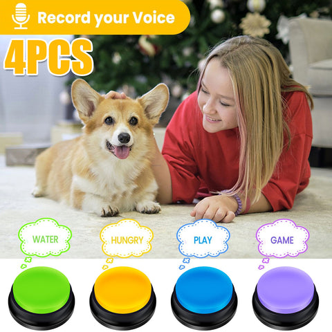 4Pcs Dog / cat Communication Buttons